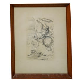 After Salvador Dali (Spanish, 1904-1989) "Don Quixote" Etching