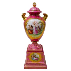 Antique Victoria Carlsbad Porcelain Urn