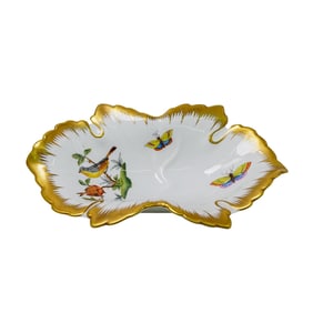Herend Rothschild Bird Porcelain Dish