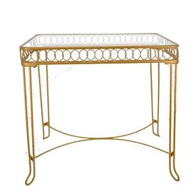 Contemporary Wire Loop Vanity Table