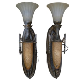 Pair Of Vintage Style Wall Sconces