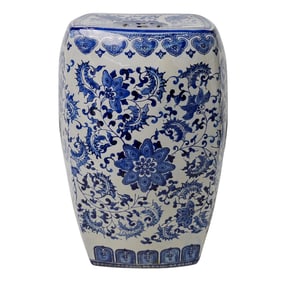 Chinese Blue and White Porcelain Garden Stool