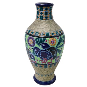 Antique Czech Amphora Vase