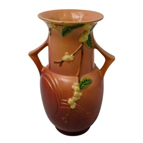 Roseville Snowberry Pottery Vase