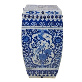 Chinese Blue and White Porcelain Garden Stool