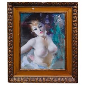 In the Style of Julian Ritter (1909-2000, American) Nude Portrait