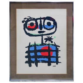 Joan Miro (Spanish 1893-1983) "The Sun Eater" Offset Lithograph