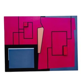 Jean Gorin (French 1899 - 1981) Painting on the Wooden Block