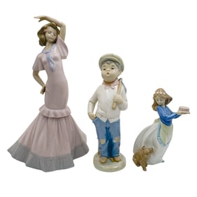 (3 pcs) Assorted Spanish Porcelain Figurines