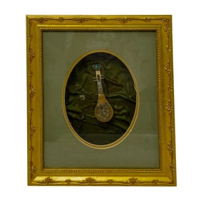 Antique Chinese Jade Pi Pa Shaped Padlock