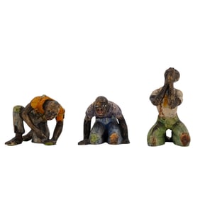 (3 Pcs) Annie Meyer (American, 20th Cent.) Sculptures
