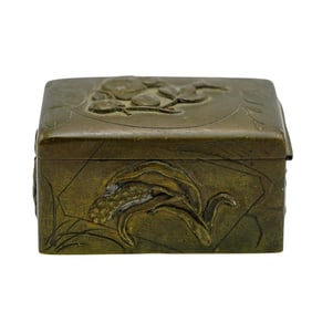 Meiji Bronze Stamp Box
