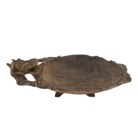 Hand Carved Hippopotamus Platter