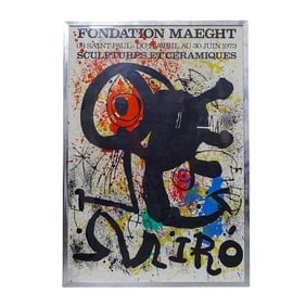 Joan Miro (1893-1983, Spain) "Fondation Maeght" Exhibition Poster