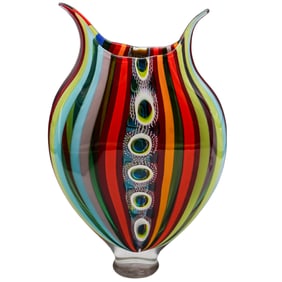 David Patchen ''Foglio'' Blown Glass Vessel