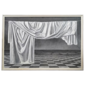Martin Zerolo (Spanish. 1928-2004) Surrealist Oil Painting