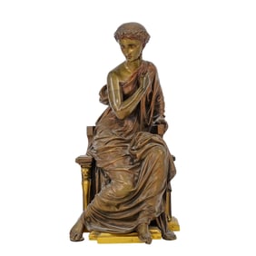 19th Cent. French Bronze Greco-Roman Clock Topper