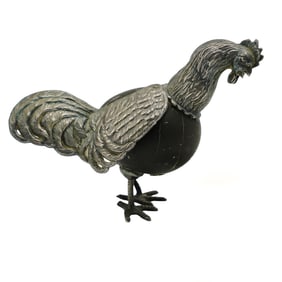Camusso Sterling Silver and Stone Rooster