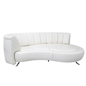 Hugo de Ruiter De Sede DS-164 White Leather Sofa