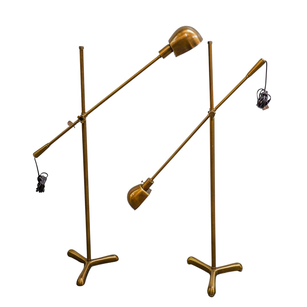 Pair Of Ralph Lauren Home Brass Floor Lamps (1 of 9)