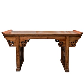 Antique Chinese Carved Wood Altar Table