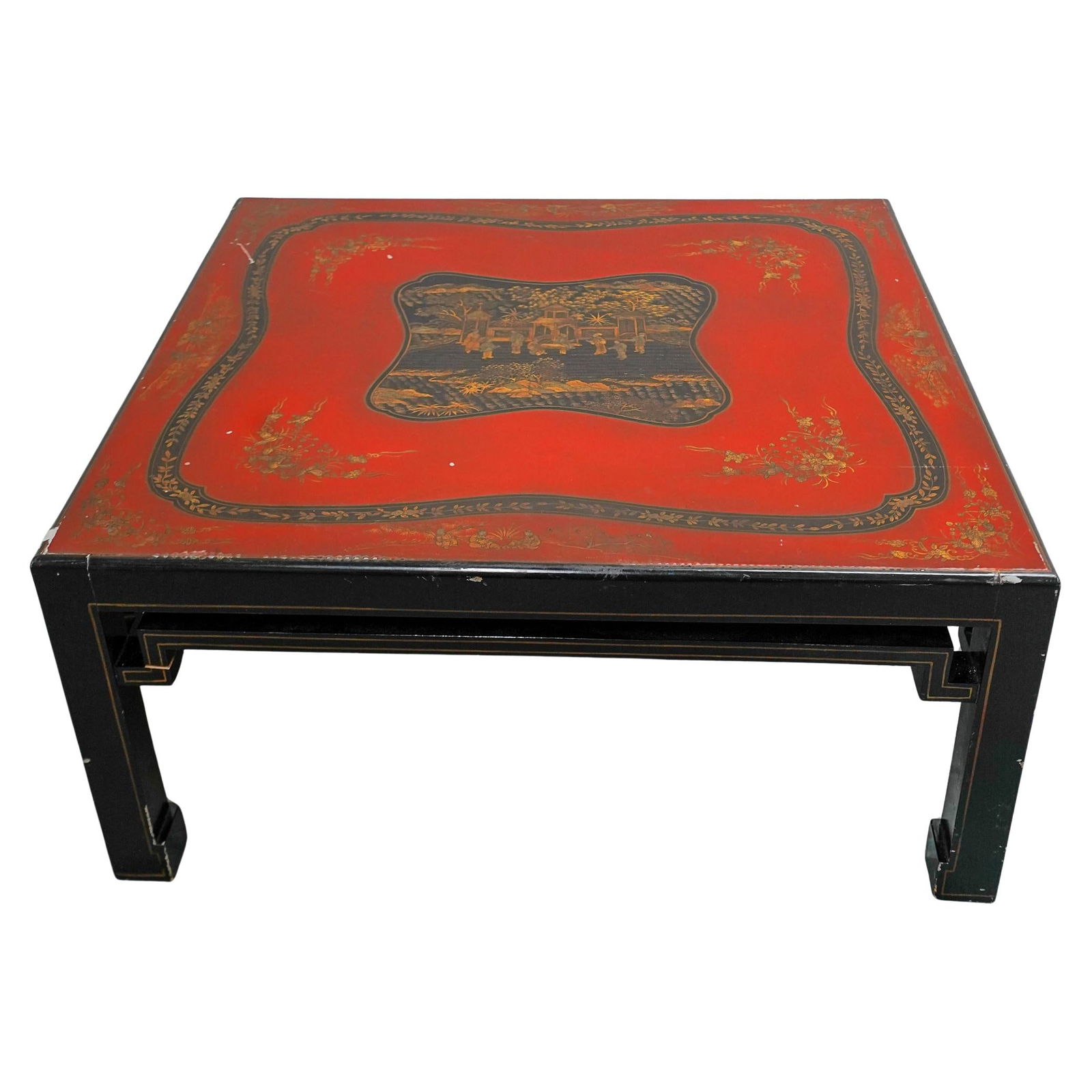 Antique Chinese Lacquered Tea Table (1 of 7)