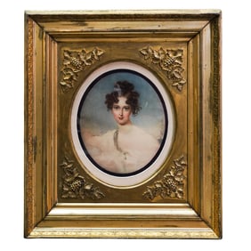 Moritz Daffinger (Austrian, 1790-1849) Watercolor Portrait Painting