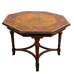 19th Century Marquetry Inlaid Center Table