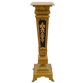 19th Century Neoclassical Bronze Pedestal