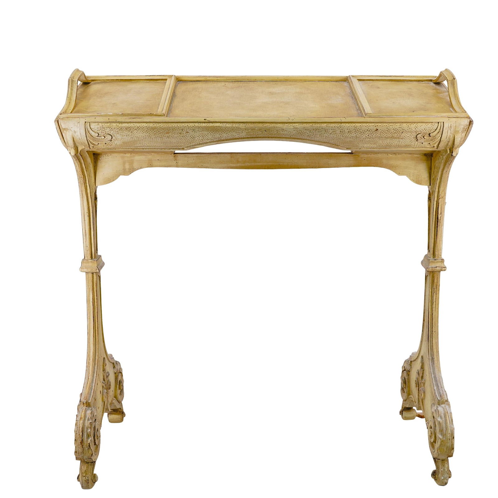 Antique Carved Wood Writing Desk (1 of 8)