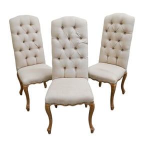 (3 Pc) French Provincial Style Dining Chairs
