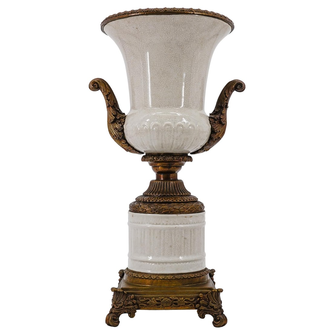 Neoclassical Porcelain and Bronze Vase (1 of 8)