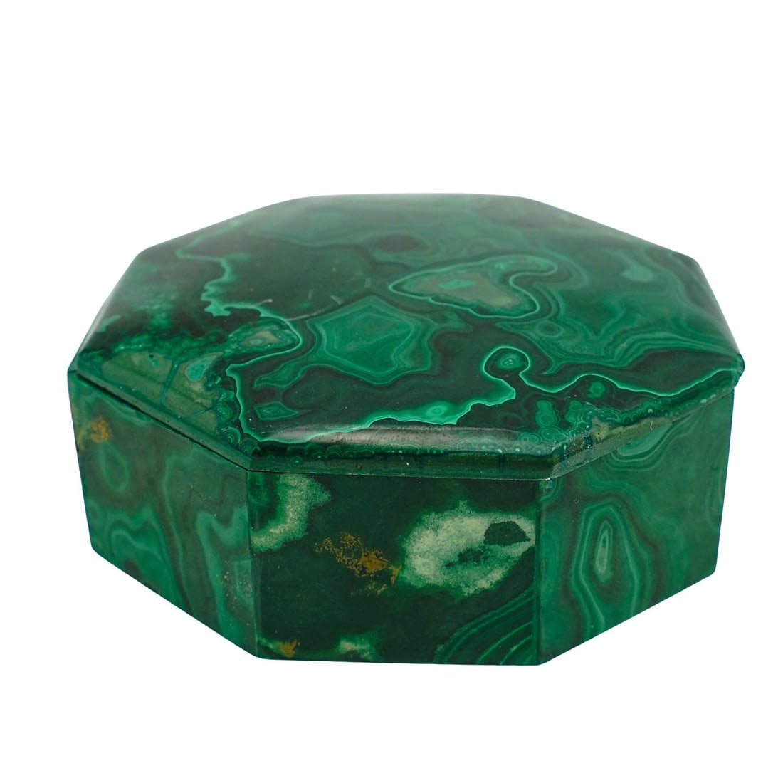 Vintage Malachite Octagonal Box (1 of 3)
