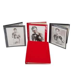 (120 pcs) Rocky Marciano (1923-1969, American) Mock-Up Photo Signed Memorabilia Collection