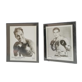 (2 pcs) Binders of Jack Dempsey (1895-1983, American) and Rocky Marciano (1923-1969, American)