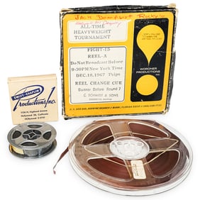Pair of Rocky Marciano (1923-1969, American) and Jack Dempsey (1895-1983, American) Film Reels