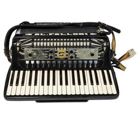 Al Falloni (1942-2021, American) Personal Accordion in Travel Case