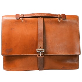 Vintage Hermes Leather Handbag