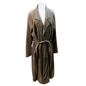 Vintage Fendi Olive Suede Trench