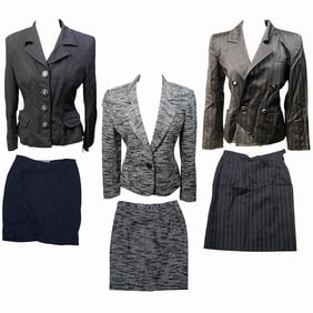 (3 Pcs) Vintage Women's Suits (Versace, Valentino, YSL)