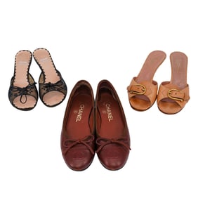 (3 Pcs) Designer Women’s Heels (Chanel, YSL, Moschino)