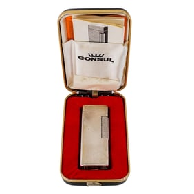 Vintage Sterling Silver German Lighter W/ Box