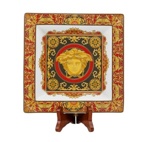 Versace x Rosenthal Porcelain Medusa Square Plate