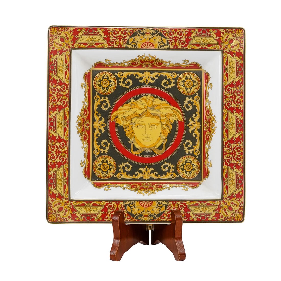 Versace x Rosenthal Porcelain Medusa Square Plate (1 of 6)