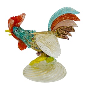 Vintage Murano Glass Rooster