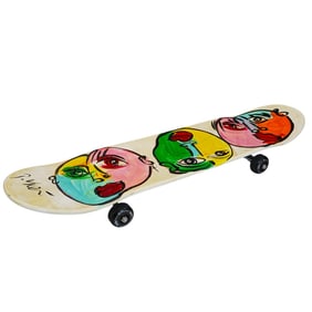 Peter Keil (German, B. 1942) Painting On Skateboard
