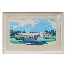Vintage Signed Cohan Watercolor Painting