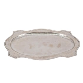 Antique 900 Silver Tray