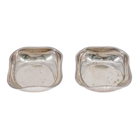 Pair Of Camusso Sterling Silver Salt Cellars