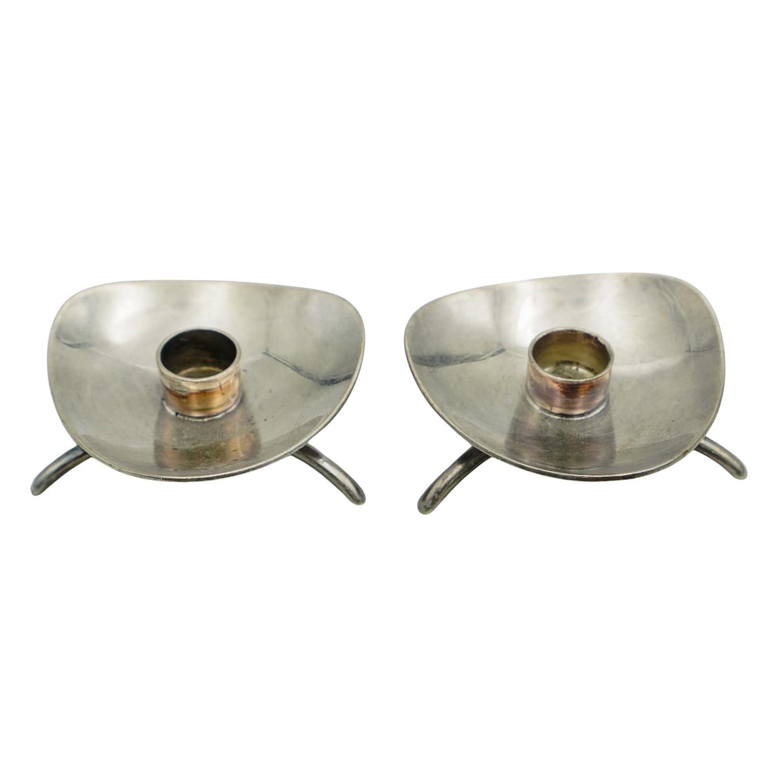 Pair Of Carl Cohr Silver Plated Candle holders (1 of 5)